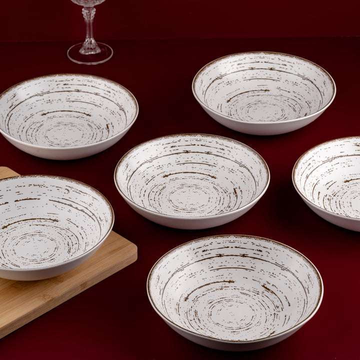 Porcelain Deep Plate | Vital Coupe Round Deep Plate | 6 Pcs