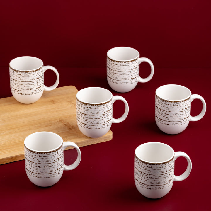 Porcelain Mug | 10oz Vital Coupe Coffee Mug | Set of 6