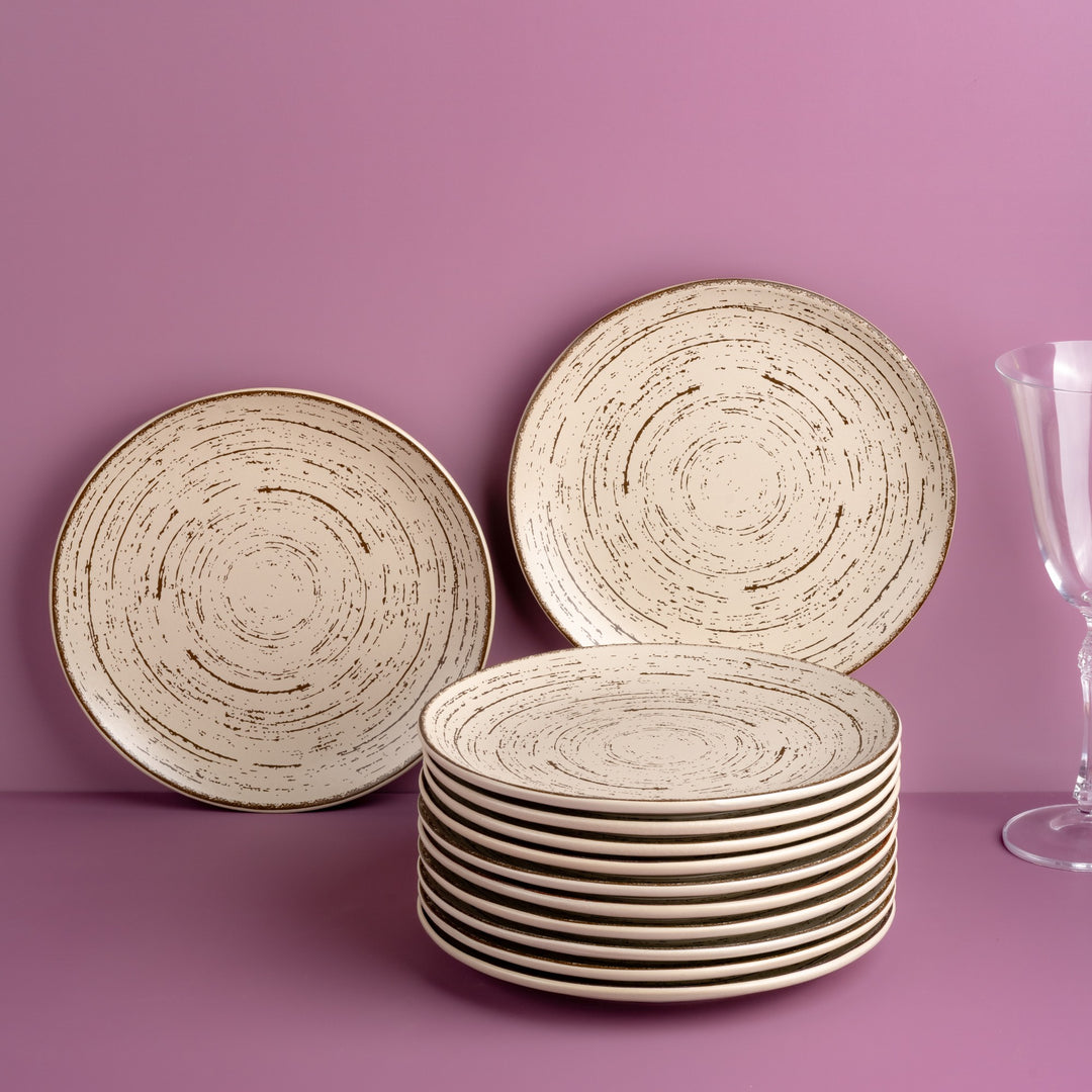 Porcelain Plate | Vital Coupe Round Rimless Plate | 12 Pcs