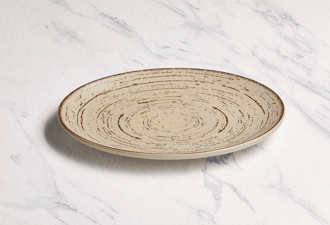 Porcelain Plate | Vital Coupe Round Rimless Plate | 6 Pcs