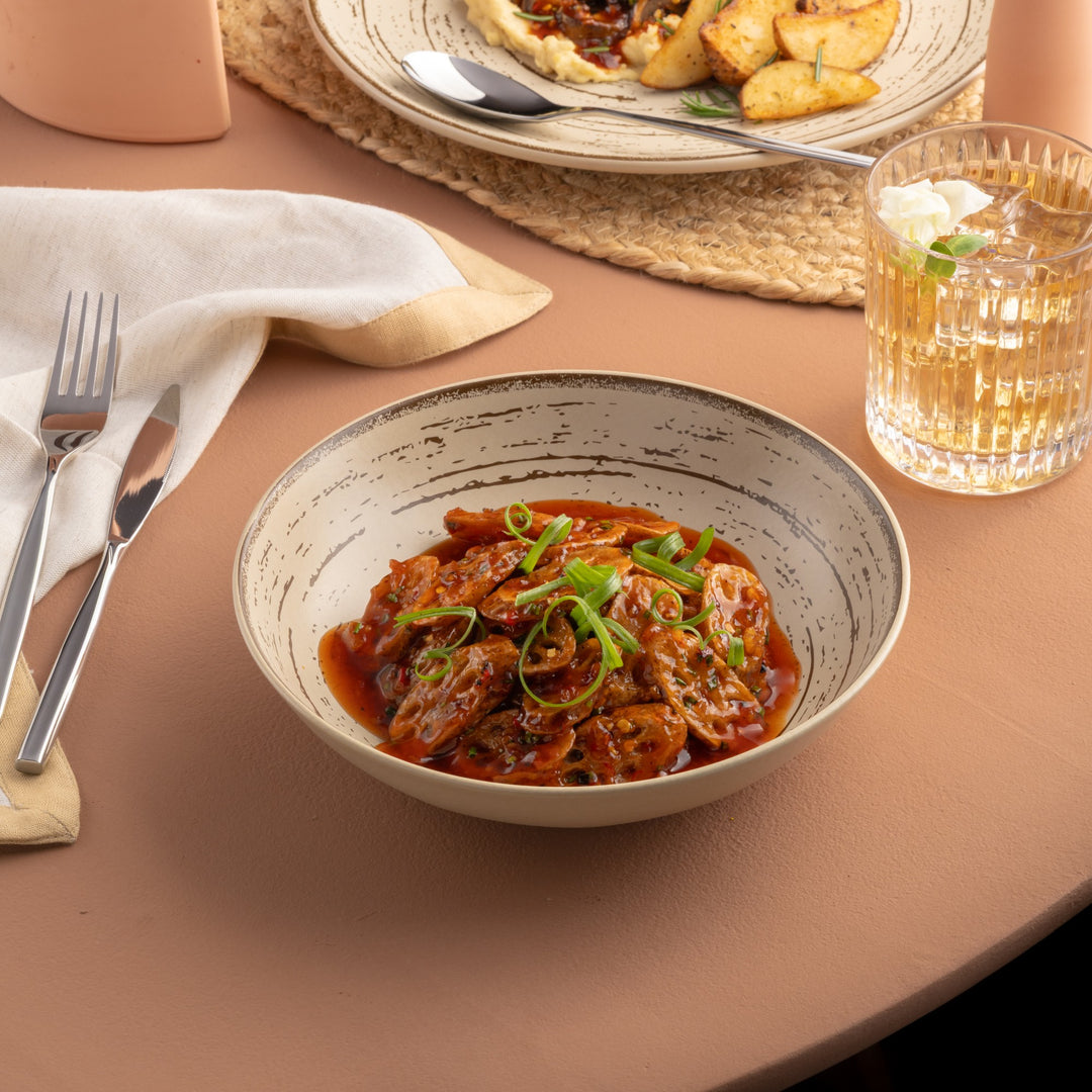 Porcelain Deep Plate | Vital Coupe Round Deep Plate | 6 Pcs