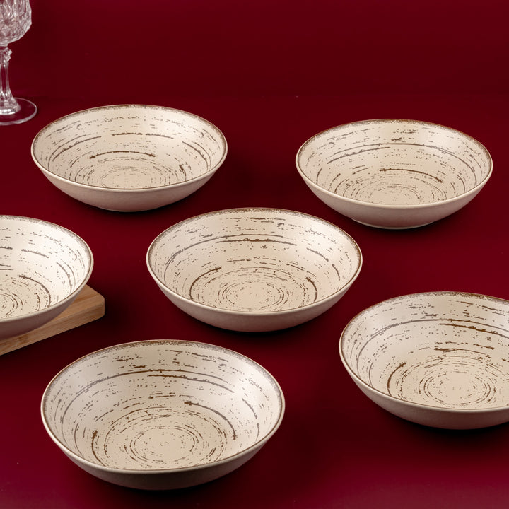 Porcelain Deep Plate | Vital Coupe Round Deep Plate | 6 Pcs