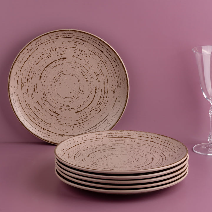 Porcelain Plate | Vital Coupe Round Rimless Plate | 6 Pcs