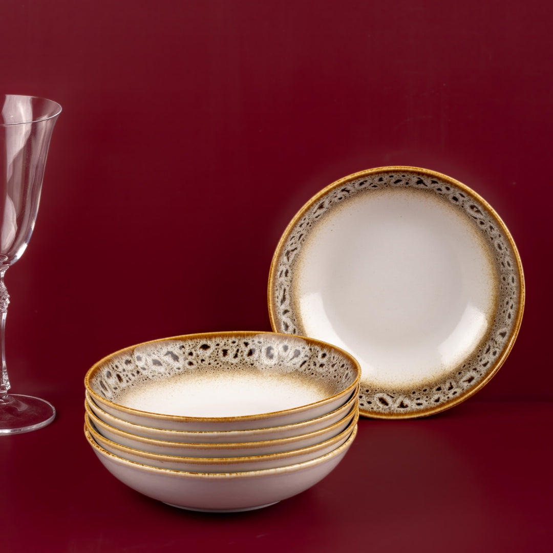 Porcelain Deep Plate | Vital Coupe Round Deep Plate | 6 Pcs