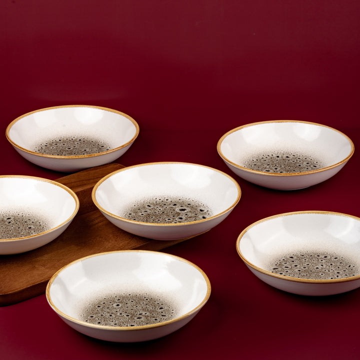 Porcelain Deep Plate | Vital Coupe Round Deep Plate | 6 Pcs
