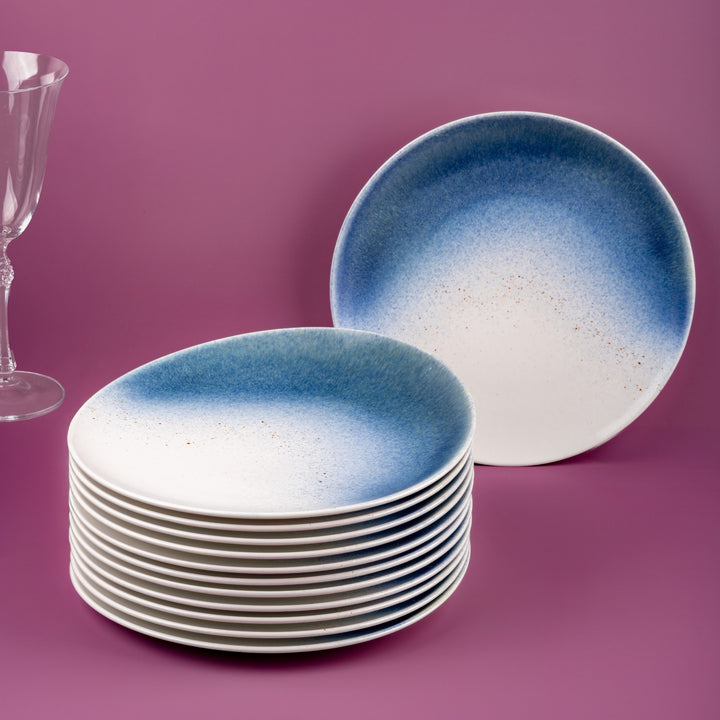 Porcelain Plate | Vital Coupe Elevated Plate, Set of 12