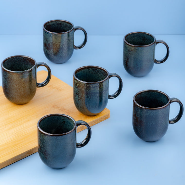 Porcelain Coffee Mug | 10oz Vital Coupe Mug | Set of 6