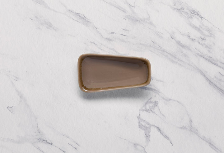 Porcelain Platter | Vital Rectangle Plate, 3.1x1.7" | 24 Pcs