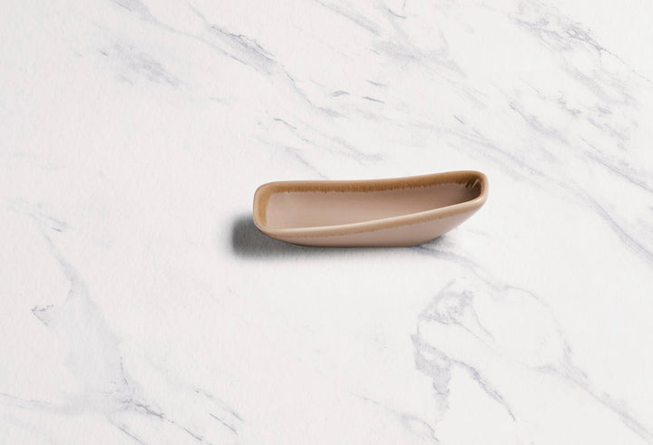 Porcelain Platter | Vital Rectangle Plate, 3.1x1.7" | 24 Pcs