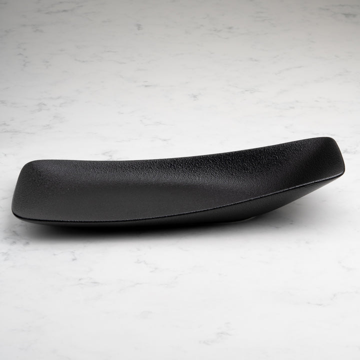 Rectangle Plate | Porcelain | Black, Set of 6