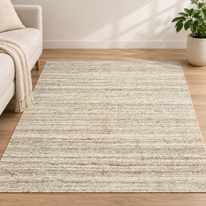 Area Rug | Natural Wool & Bamboo Silk Handloom Rug | 7mm