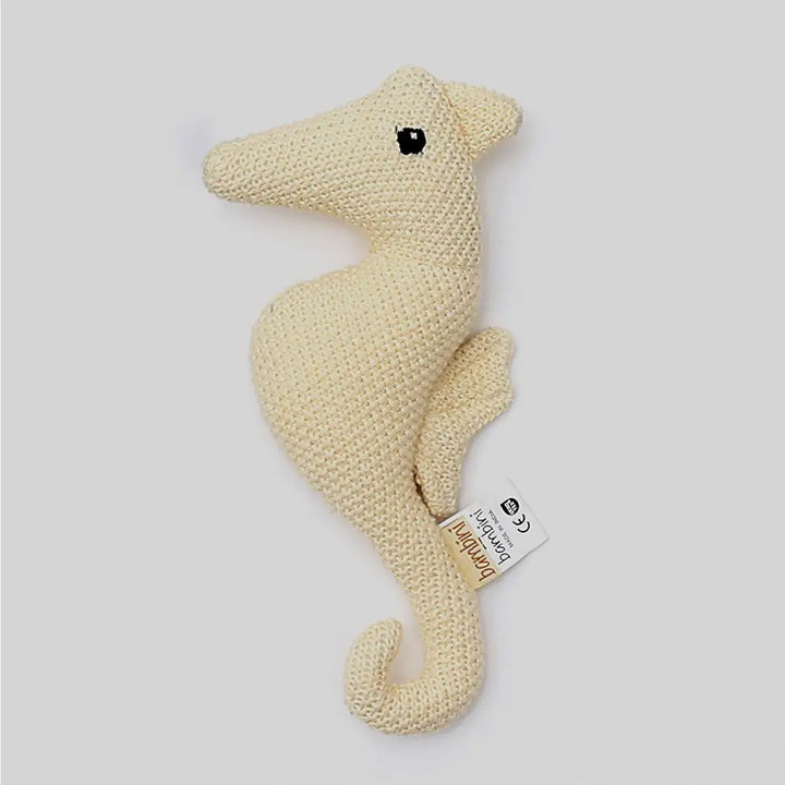 Handmade Cotton Knitted Seahorse Plush Toy for Babies & Kids