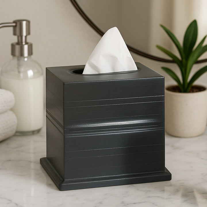 Tissue Box | Stainless Steel Square Facial Tissue Box Holder | Oil Rubbed Bronze Finish