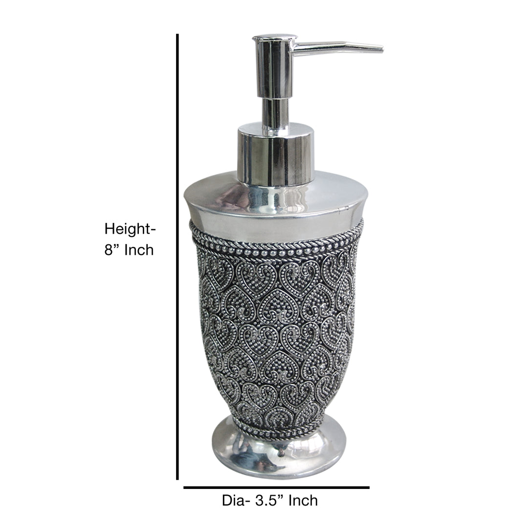 Stainless Steel Liquid Soap Dispenser Pump Bottle | Bathroom Vanity & Kitchen Sink,Holds Soap,Lotion & Sanitizer | Chrome