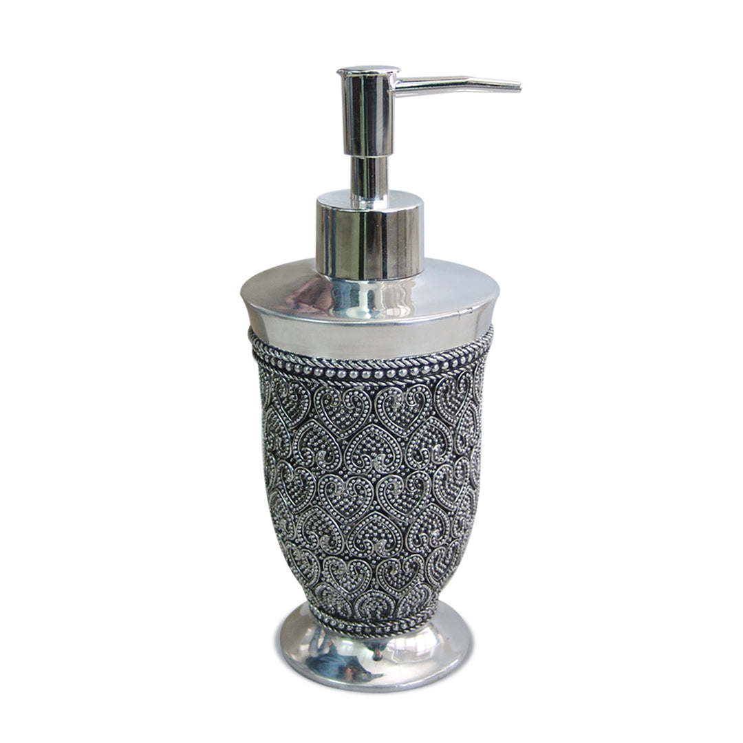 Stainless Steel Liquid Soap Dispenser Pump Bottle | Bathroom Vanity & Kitchen Sink,Holds Soap,Lotion & Sanitizer | Chrome
