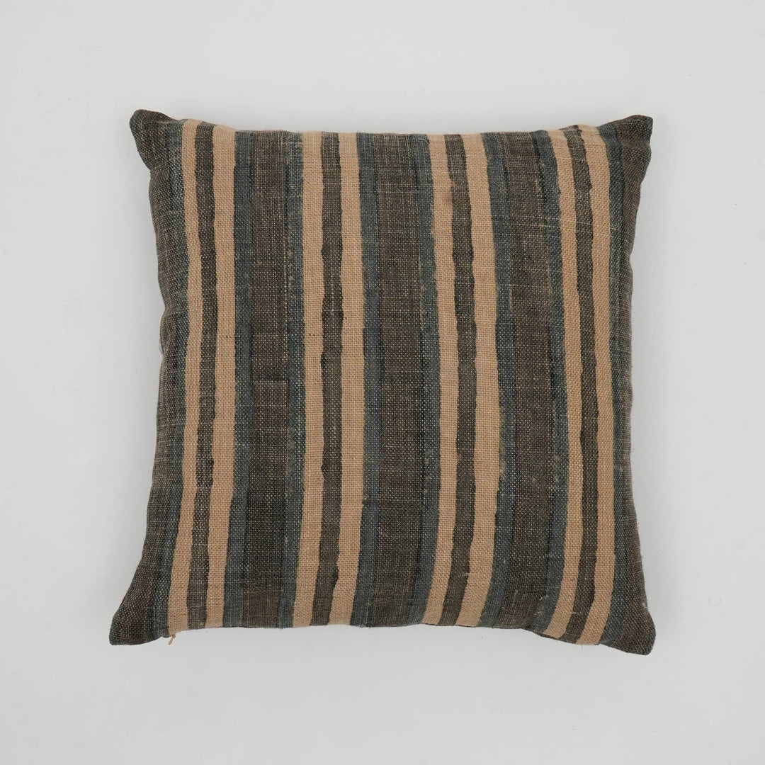 Reversible Stripe Woven Throw Pillow 18x18"