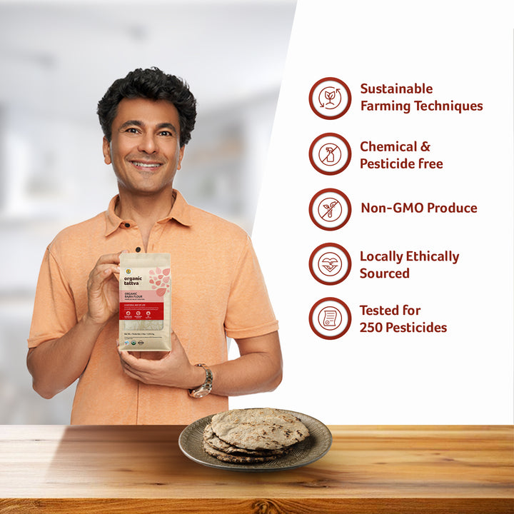 Organic Bajra Flour 4 lbs Pack of 10