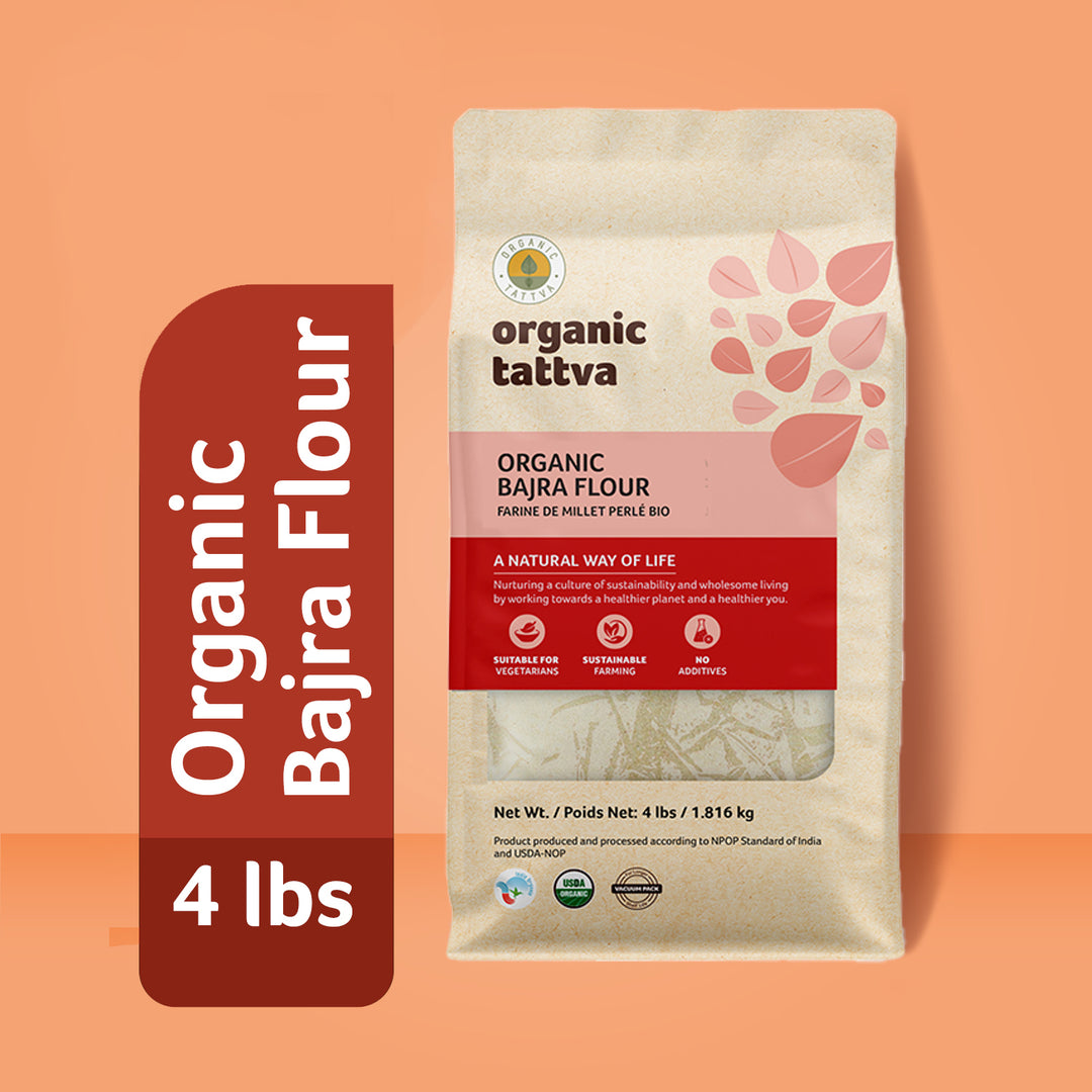 Organic Bajra Flour 4 lbs Pack of 10