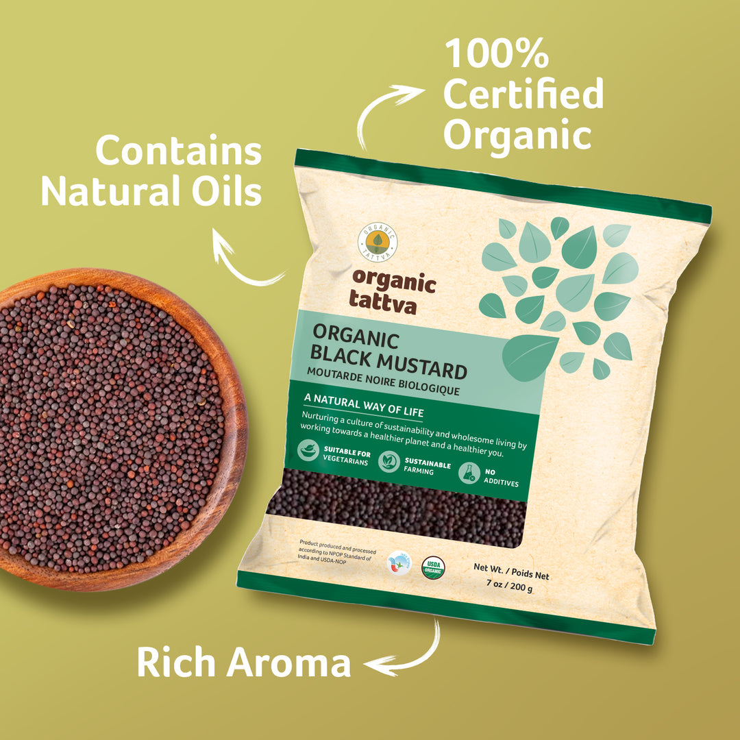 Organic Black Mustard 7 oz Pack of 24