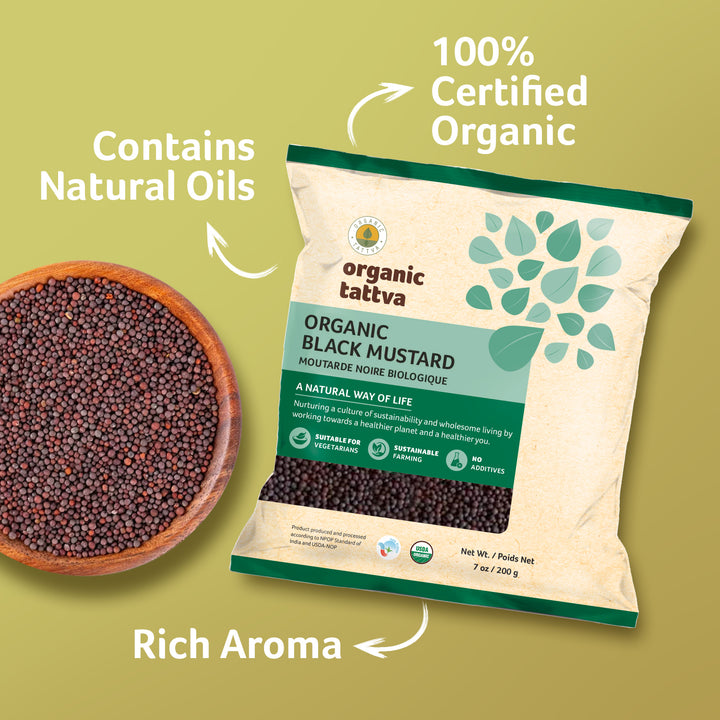 Organic Black Mustard 7 oz Pack of 24