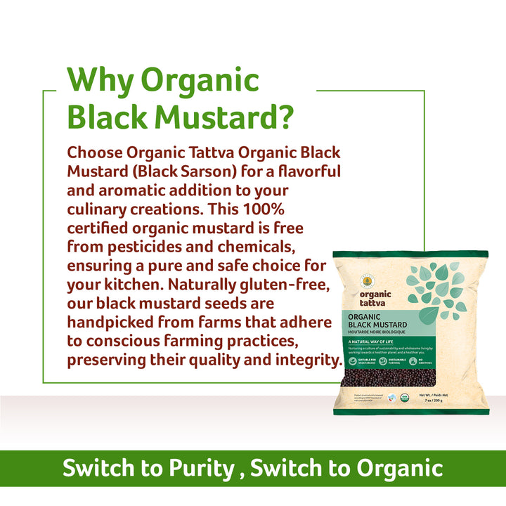 Organic Black Mustard 7 oz Pack of 24