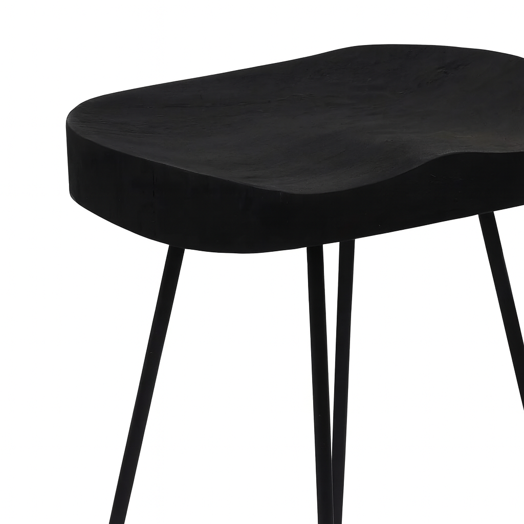 Bar Stool | Black Finish | 31" Height | Set of 2