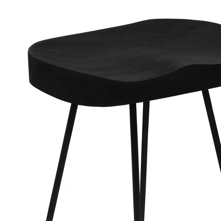 Bar Stool | Black Finish | 31" Height | Set of 2