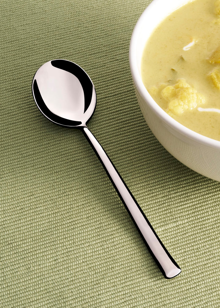 Stainless Steel Soup Spoon | 7.14", Silver, Set of 12