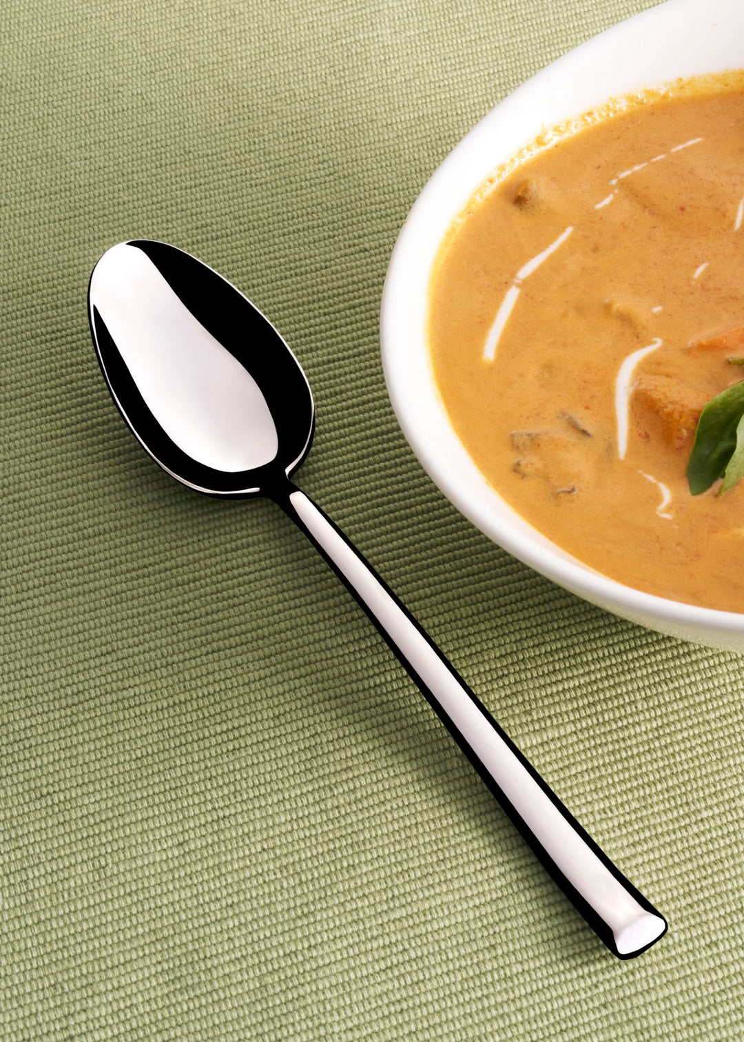 Stainless Steel Dinner Spoon | 8.1", Silver, Set of 12