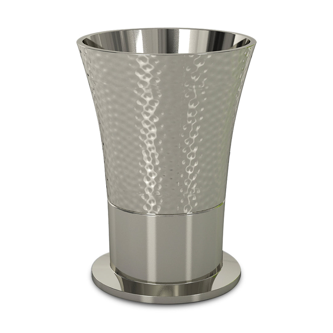 Stainless Steel Bathroom Tumbler Cup | Decorative Rinse Cup,Drinking Glass,Toothbrush & Makeup Brush Holder for Vanity Countertops,Sink & Desk | Shiny