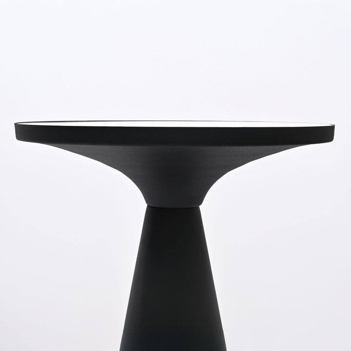 End Table | White Marble Top Side Table | Black Metal Frame | Modern Living Room Decor
