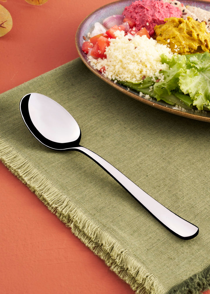 Stainless Steel Dessert Spoon Set | 7.5", 12 Pcs