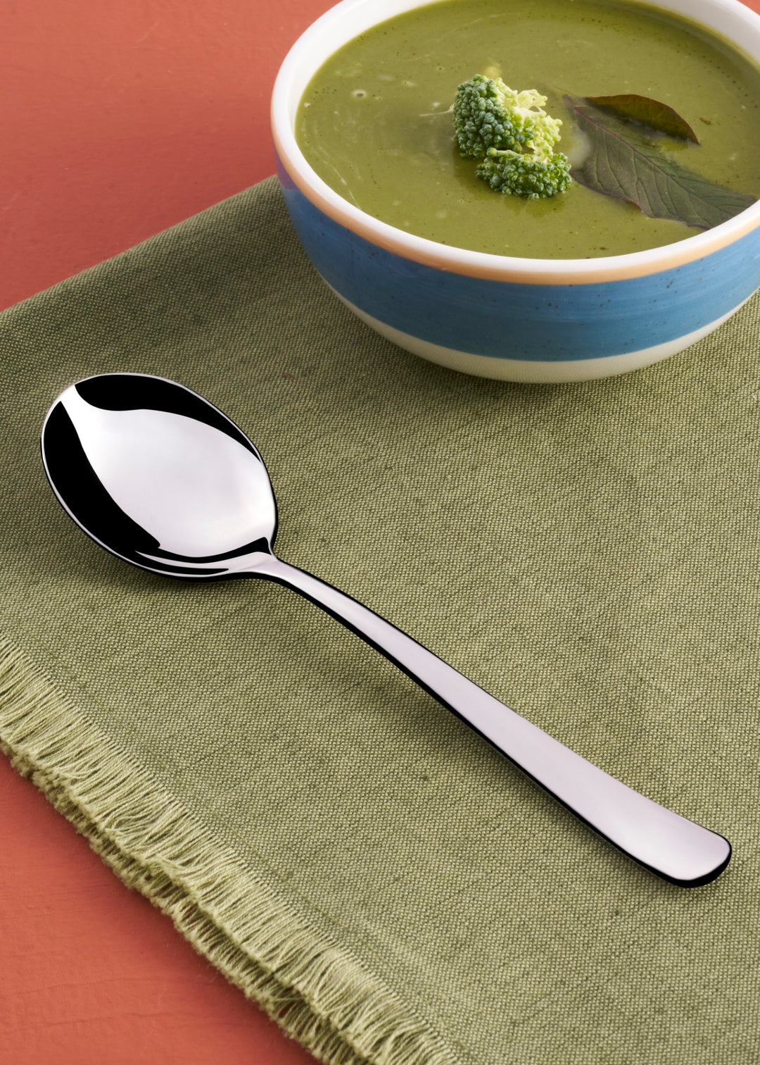 Silver Soup Spoon 7", Stainless Steel, 12 Pcs