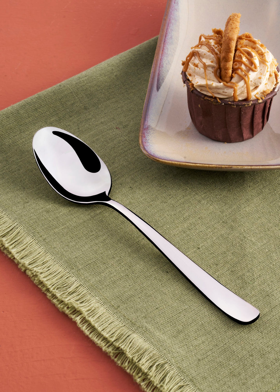 Stainless Steel Dinner Spoon | 8.25", Silver, Set of 12