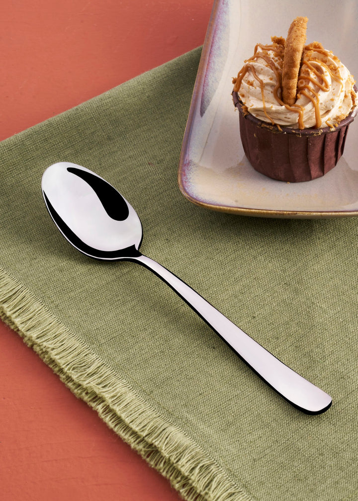Stainless Steel Dinner Spoon | 8.25", Silver, Set of 12