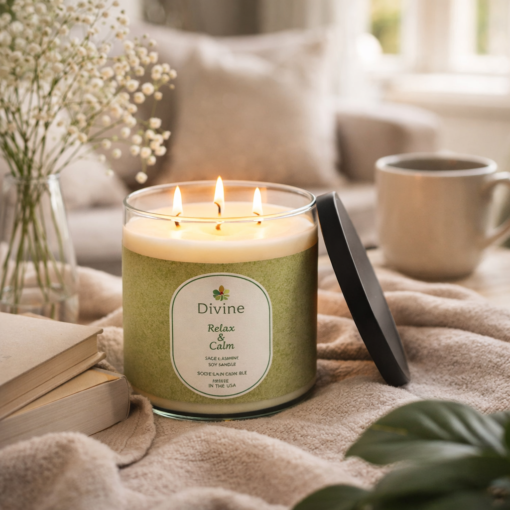 Jar Candle | Scented Triple Wick Candle,  5.5"