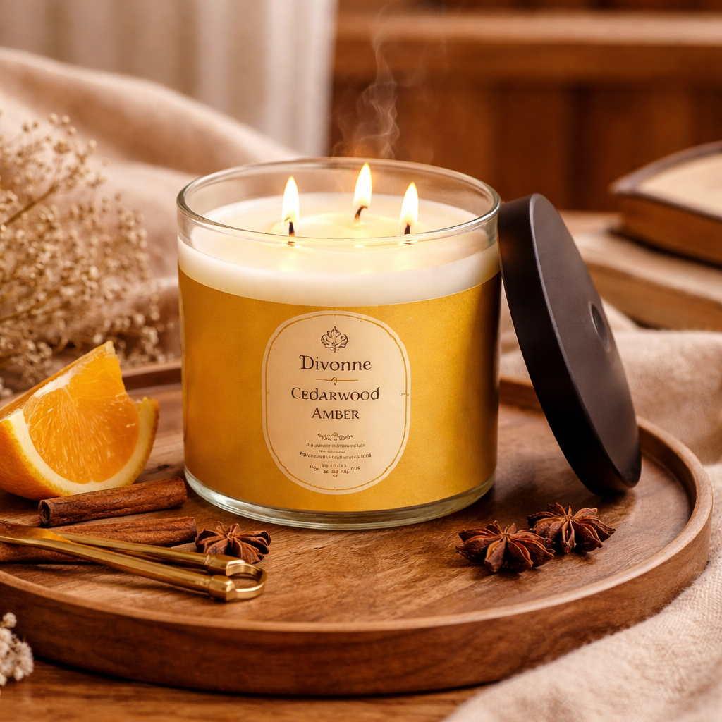 Jar Candle | Scented Triple Wick Candle,  5.5"