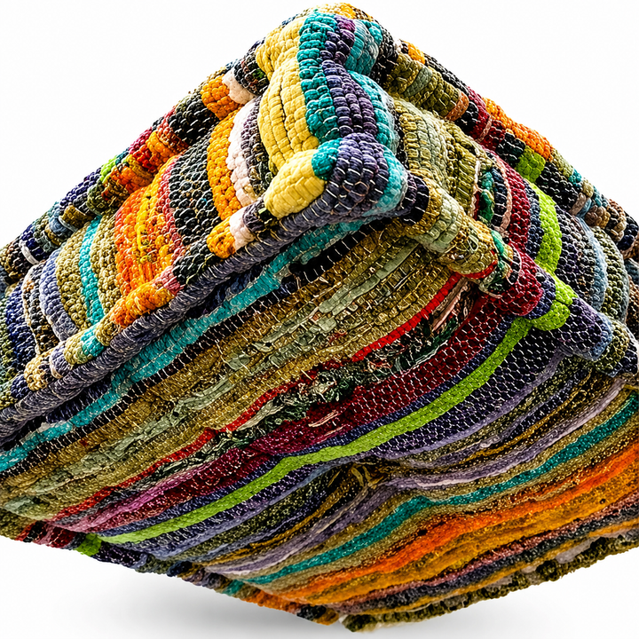 Handmade Square Floor Pillow, 16x16" Floor Cushion Puff Seat