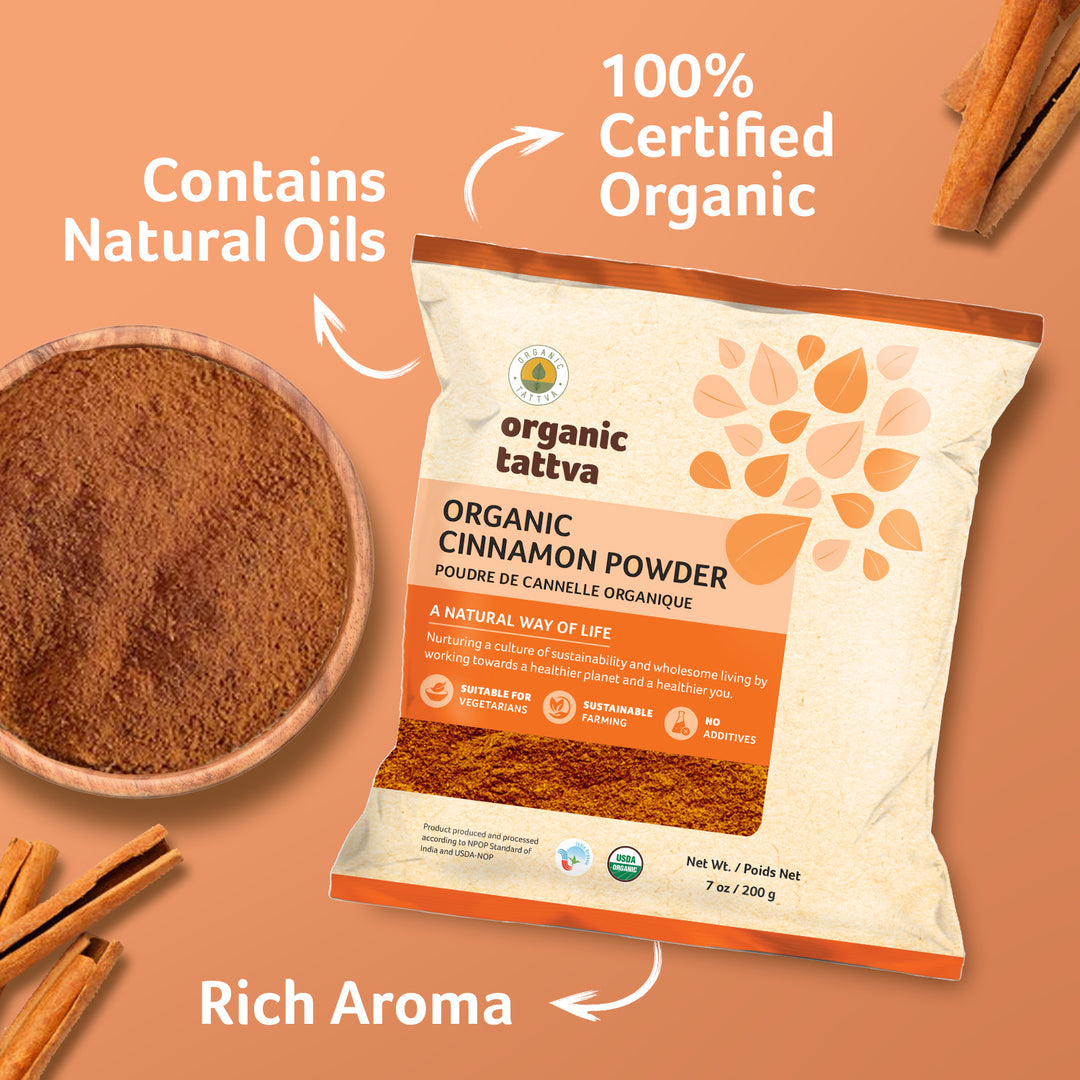 Organic Cinnamon Powder 7 oz Pack of 24