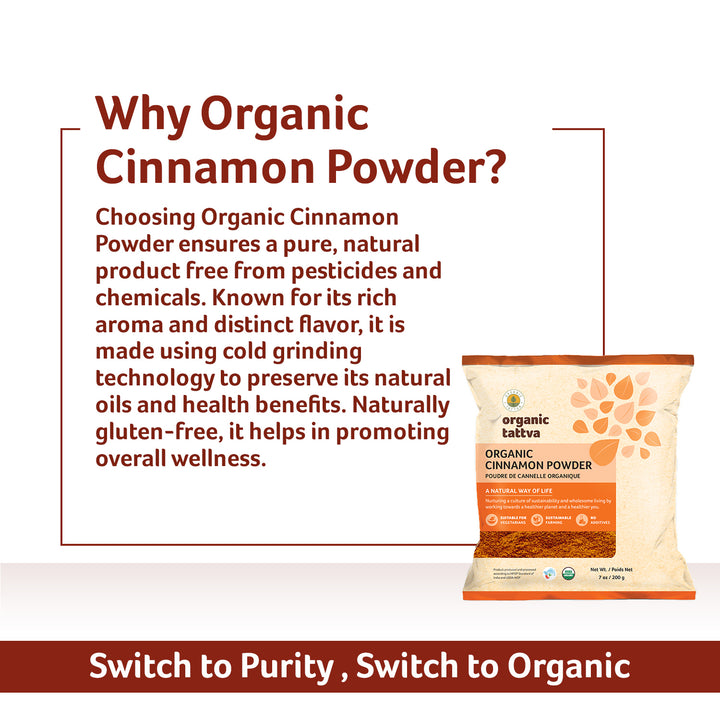 Organic Cinnamon Powder 7 oz Pack of 24
