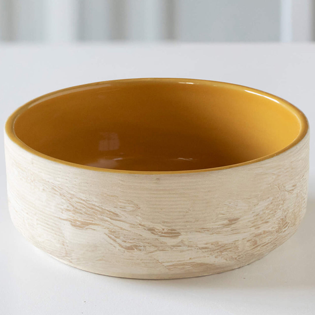 Amber Love Ceramic Serving Bowl