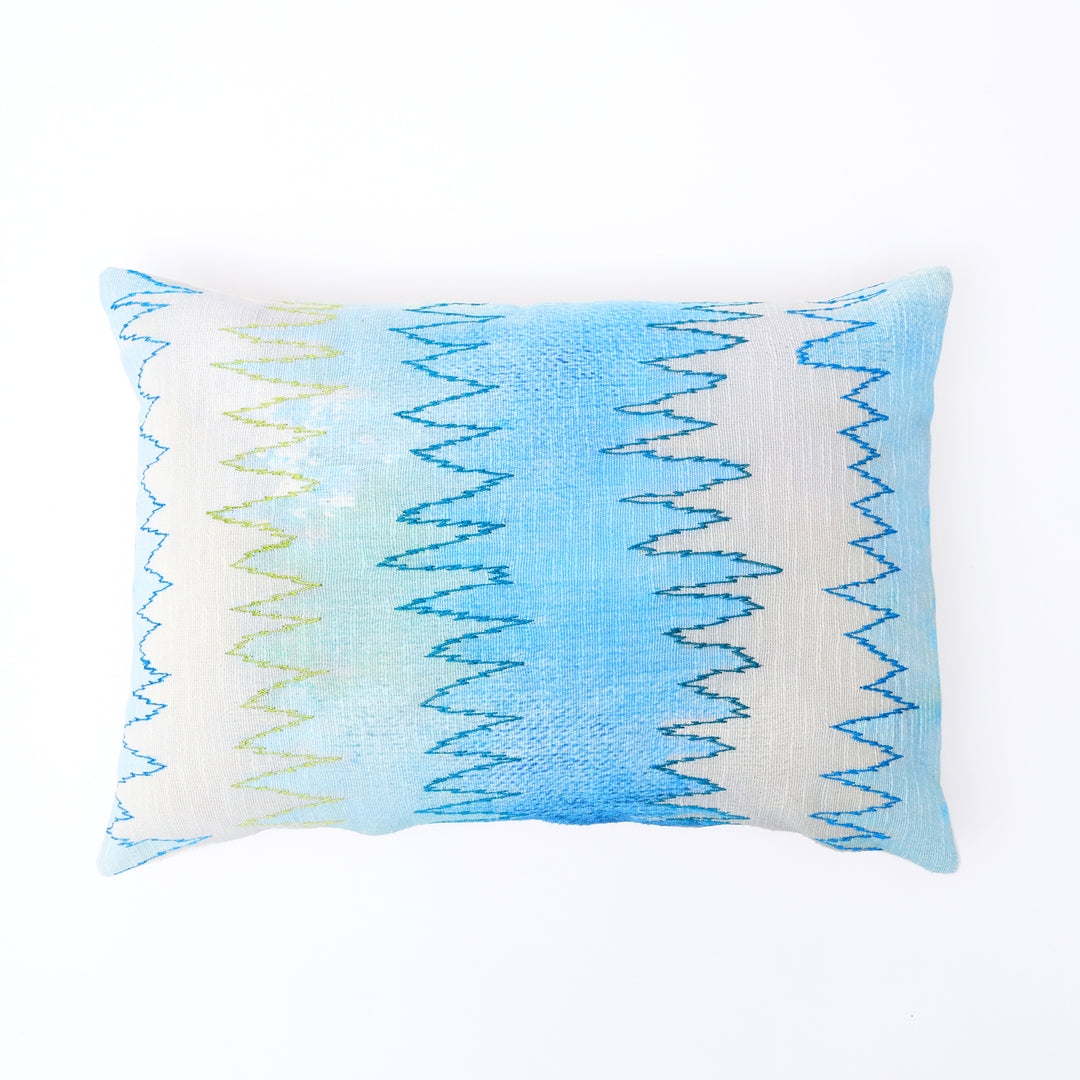 Shoreline Foliage Printed & Embroidered Pillow 24"X16"