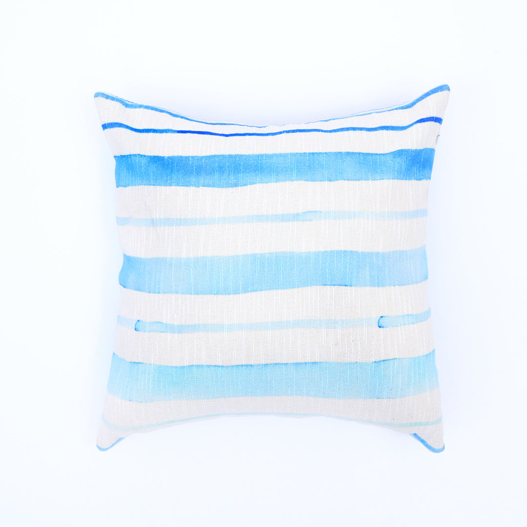 Wave Whispers Printed Pillow 18"X18"(With Filler)