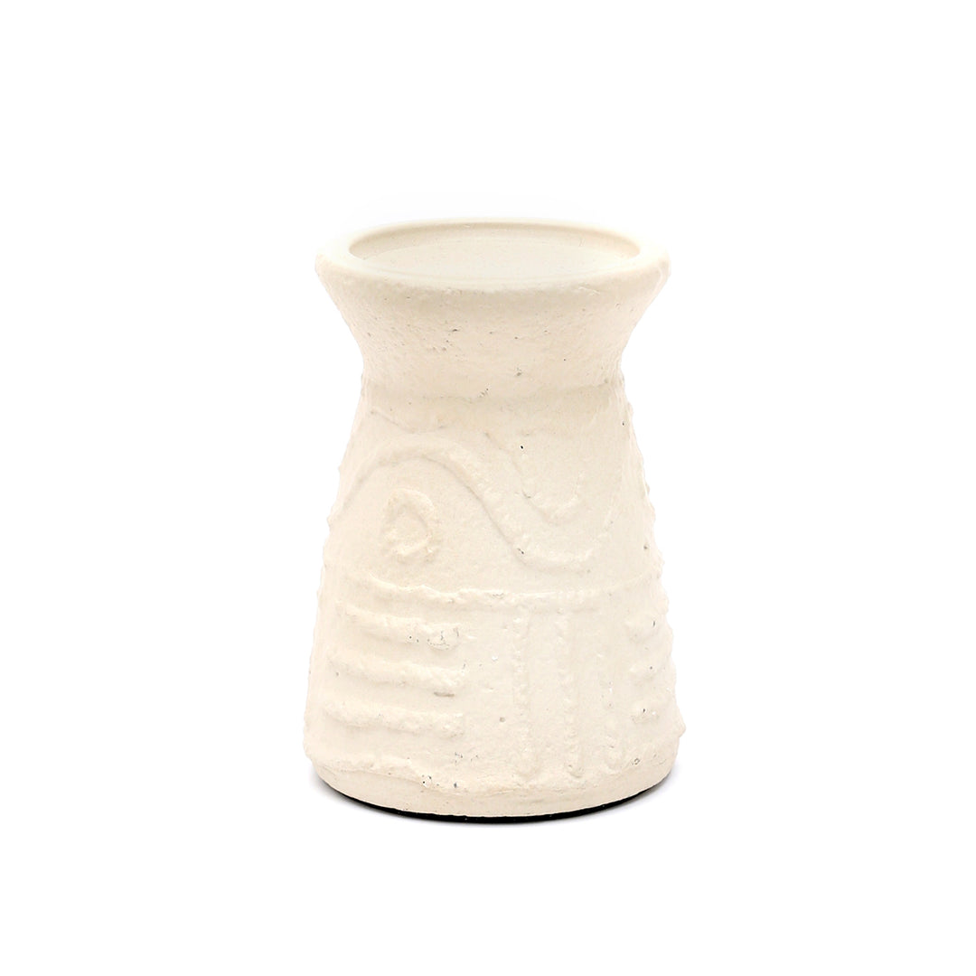 Terracotta Emboss Painted Candle Holder