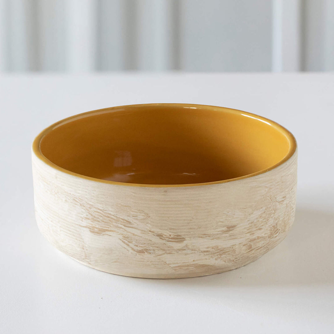 Amber Love Ceramic Serving Bowl