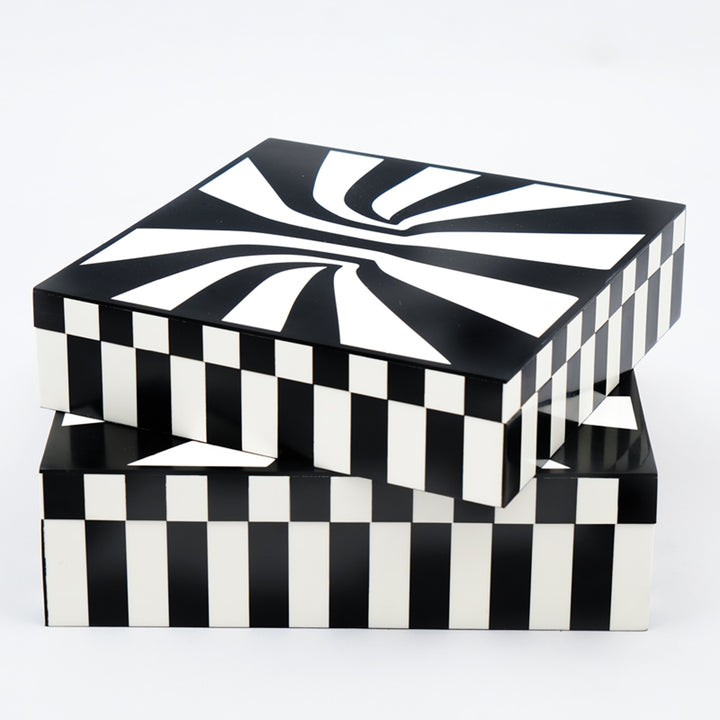 Set of 2 - Hyphnotic Pattern Box