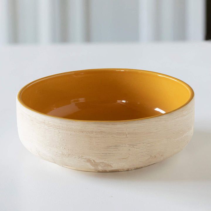 Amber Love Ceramic Salad Bowl