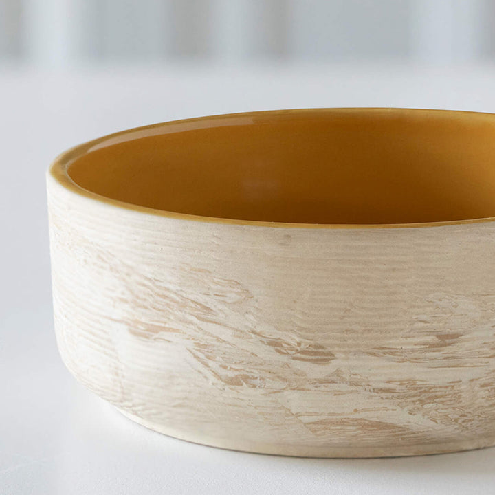 Amber Love Ceramic Serving Bowl