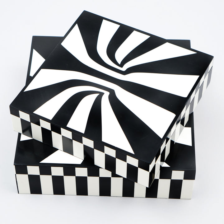 Set of 2 - Hyphnotic Pattern Box