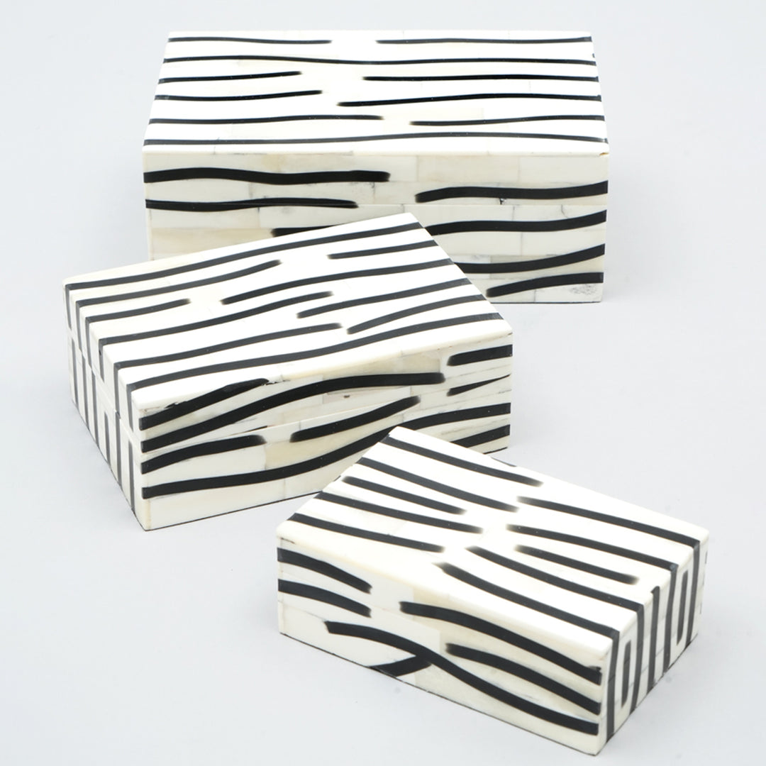 Set of 3 - Line Pattern Box